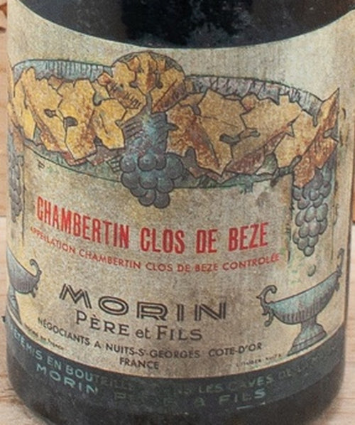 Morin Pere et Fils Chambertin-Clos de Beze Grand Cru 1959 AOC — wine label