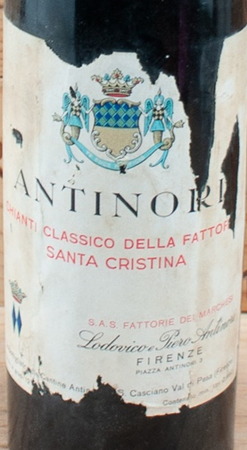 Antinori Fattoria Santa Cristina Chianti Classico 1961 0,72l — wine label