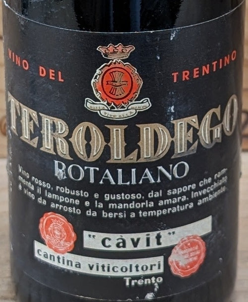 Cantina Sociale Teroldego Rotaliano DOC — wine label, illustrative image