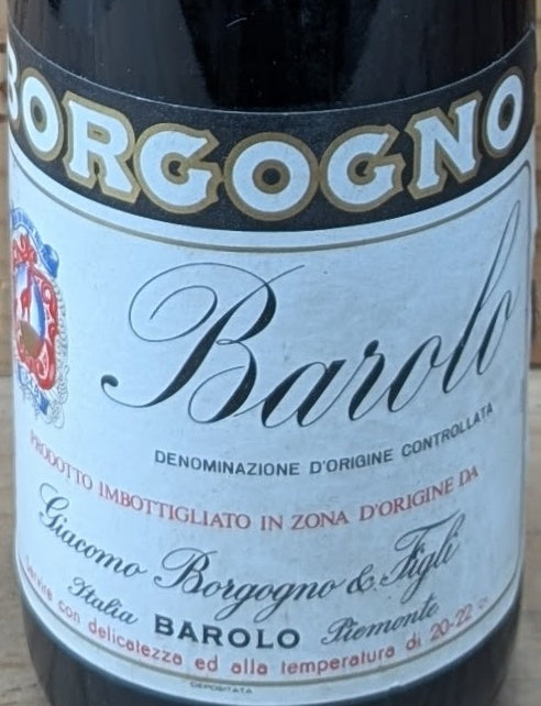 Giacomo Borgogno Barolo Riserva 1969 DOC 0,75l — étiquette du vin, image indicative