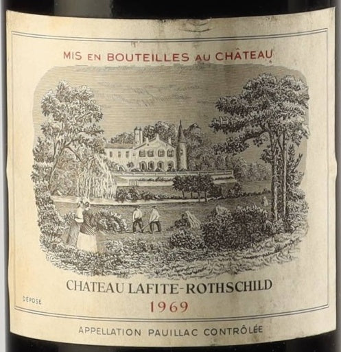 Chateau Lafite Rothschild Pauillac 1969 AOC 0,75l — 酒標