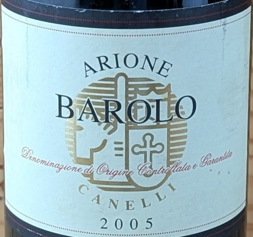 Arione Barolo 2005 DOCG — wine label