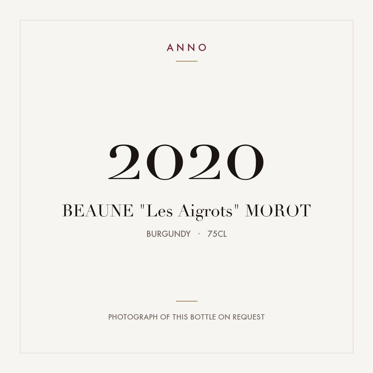 Albert Morot Beaune Les Aigrots 2020 AOC 0,75l