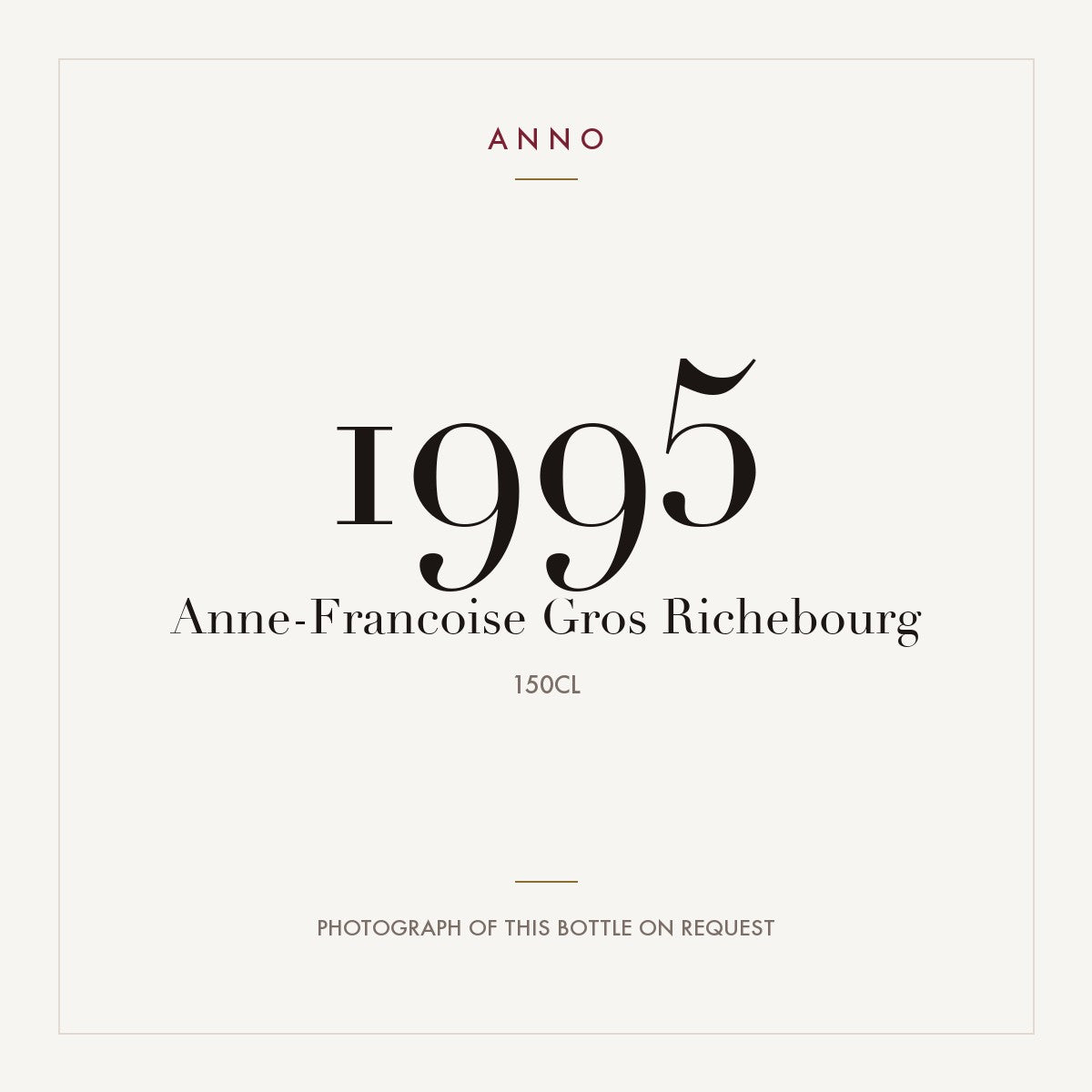Anne-Francoise Gros Richebourg Grand Cru 1995 AOC 1,5l