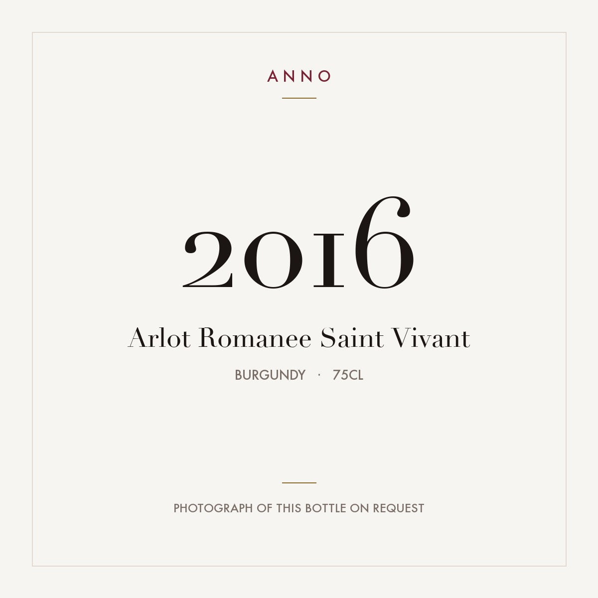 Arlot Romanee Saint Vivant 2016 0,75l