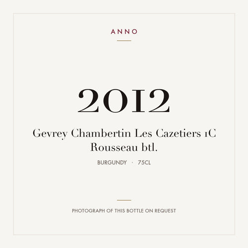 Armand Rousseau Gevrey-Chambertin Premier Cru Les Cazetiers 2012 AOC 0,75l