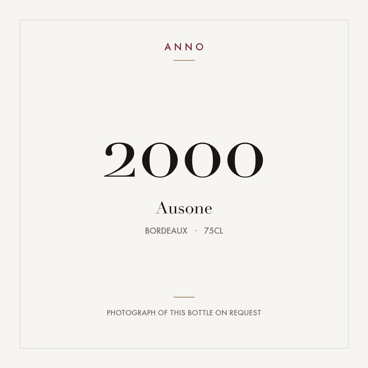 Ausone 2000 0,75l