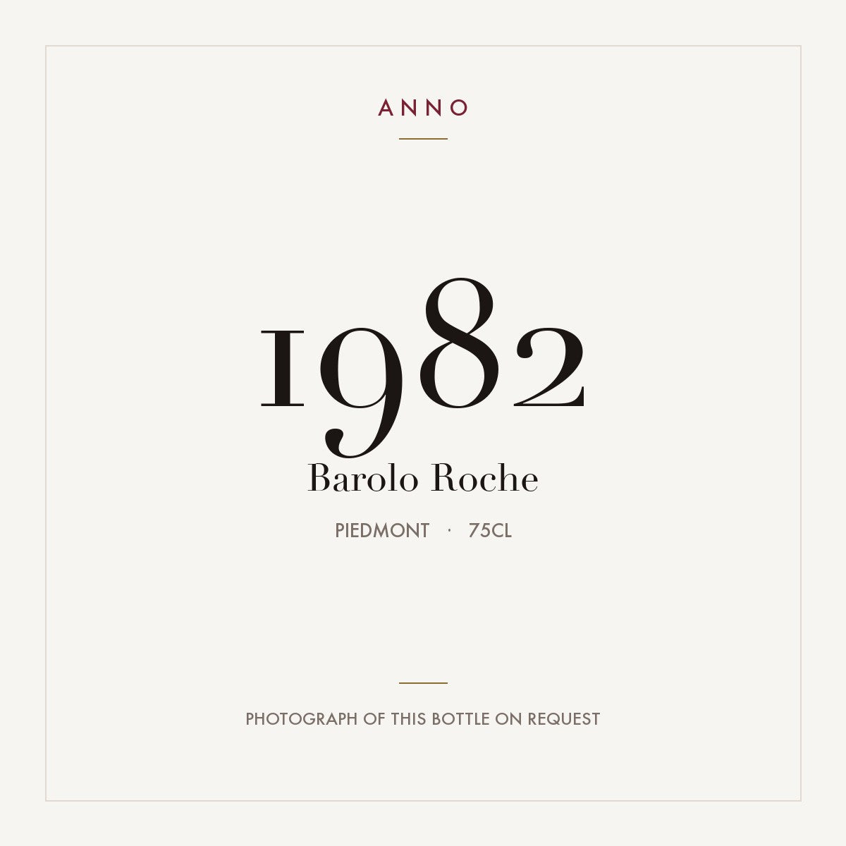 Barolo Roche 1982 0,75l
