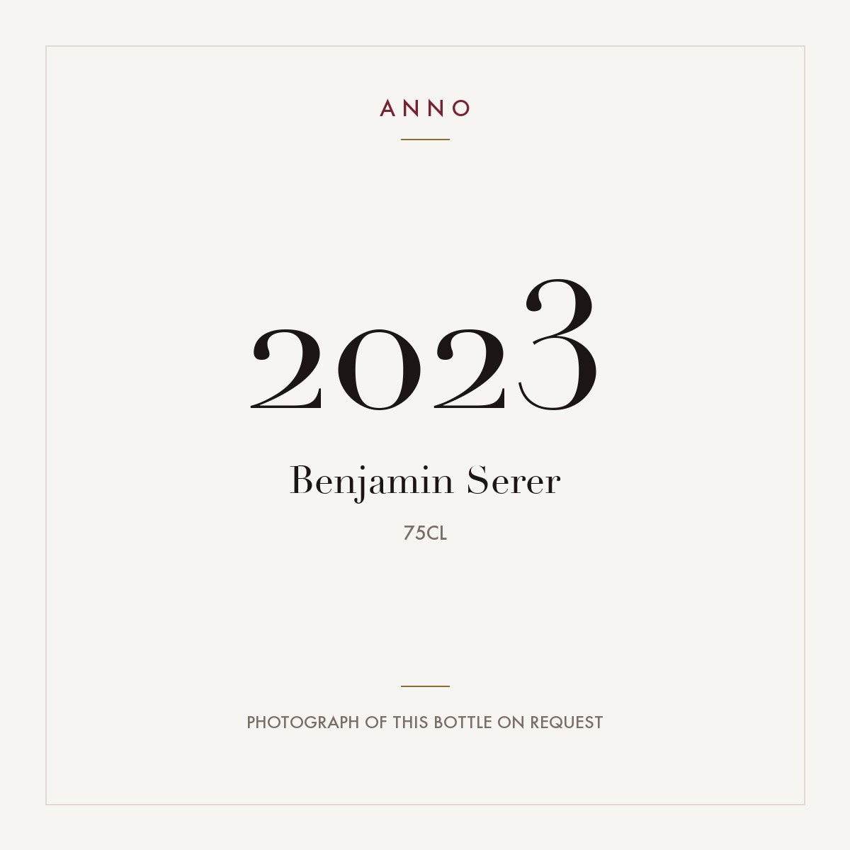 Benjamin Serer Trois Chenes Vouvray 2023 0,75l