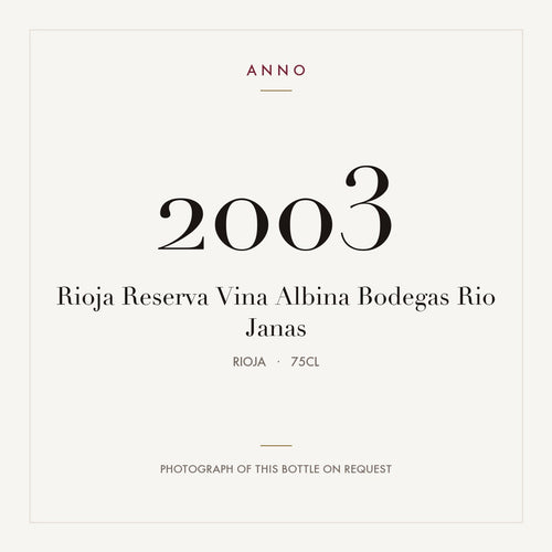 Bodegas Riojanas Vina Albina Rioja Reserva 2003 DOCa 0,75l