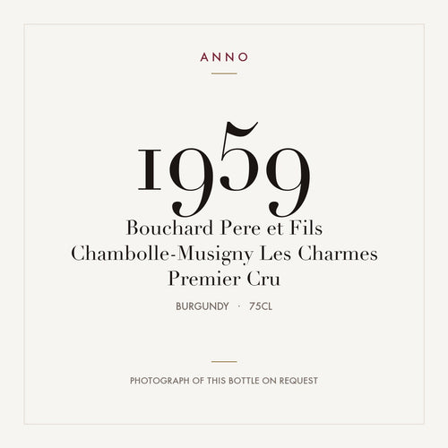Bouchard Pere et Fils Chambolle-Musigny Les Charmes Premier Cru 1959 0,75l