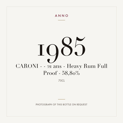 Caroni 21 ans Heavy Rum Full Proof 1985 0,75l
