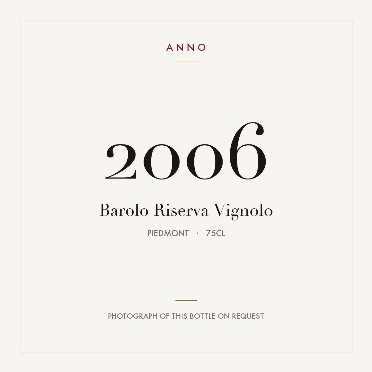 Cavallotto Vignolo Barolo Riserva 2006 DOCG 0,75l