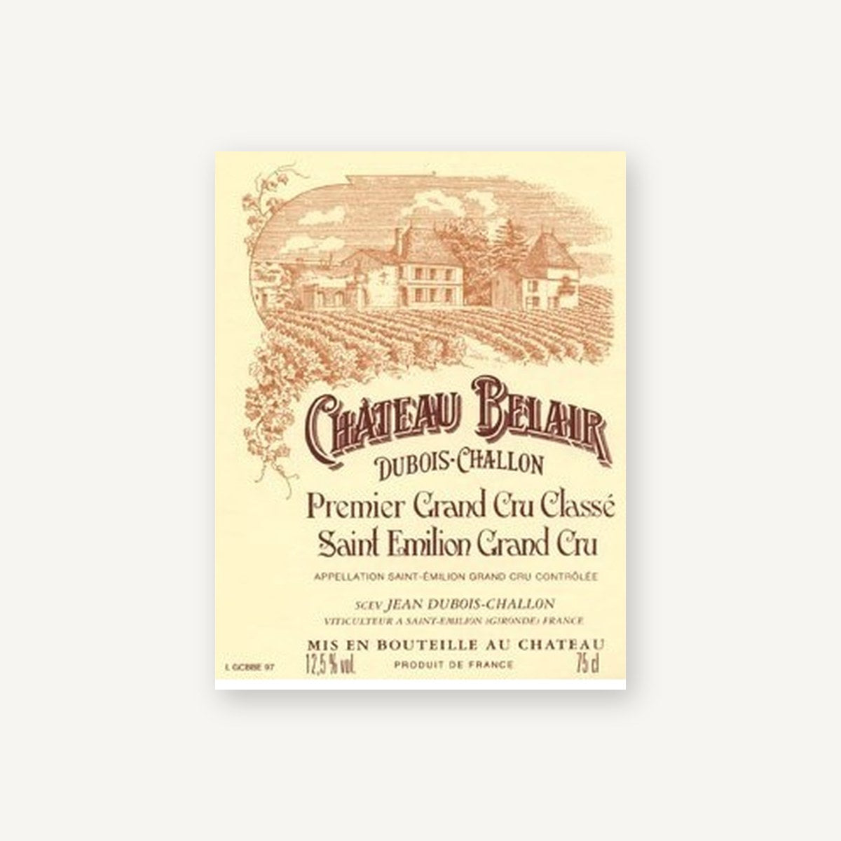Chateau Belair Saint-Emilion 1979 AOC 0,75l