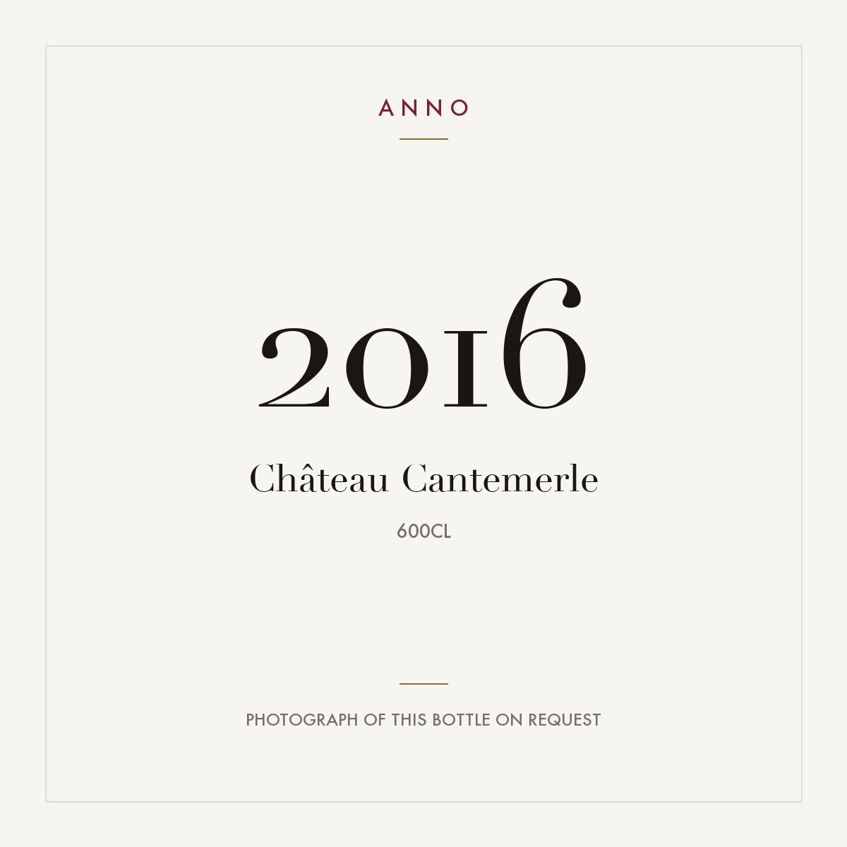 Chateau Cantemerle Haut-Medoc 2016 AOC 6l