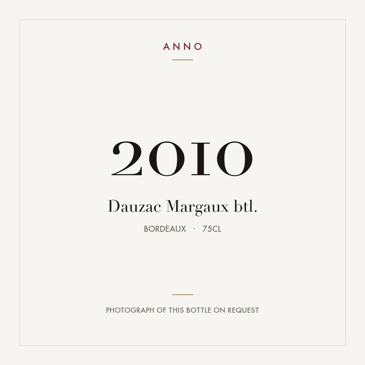 Chateau Dauzac Margaux 2010 AOC 0,75l
