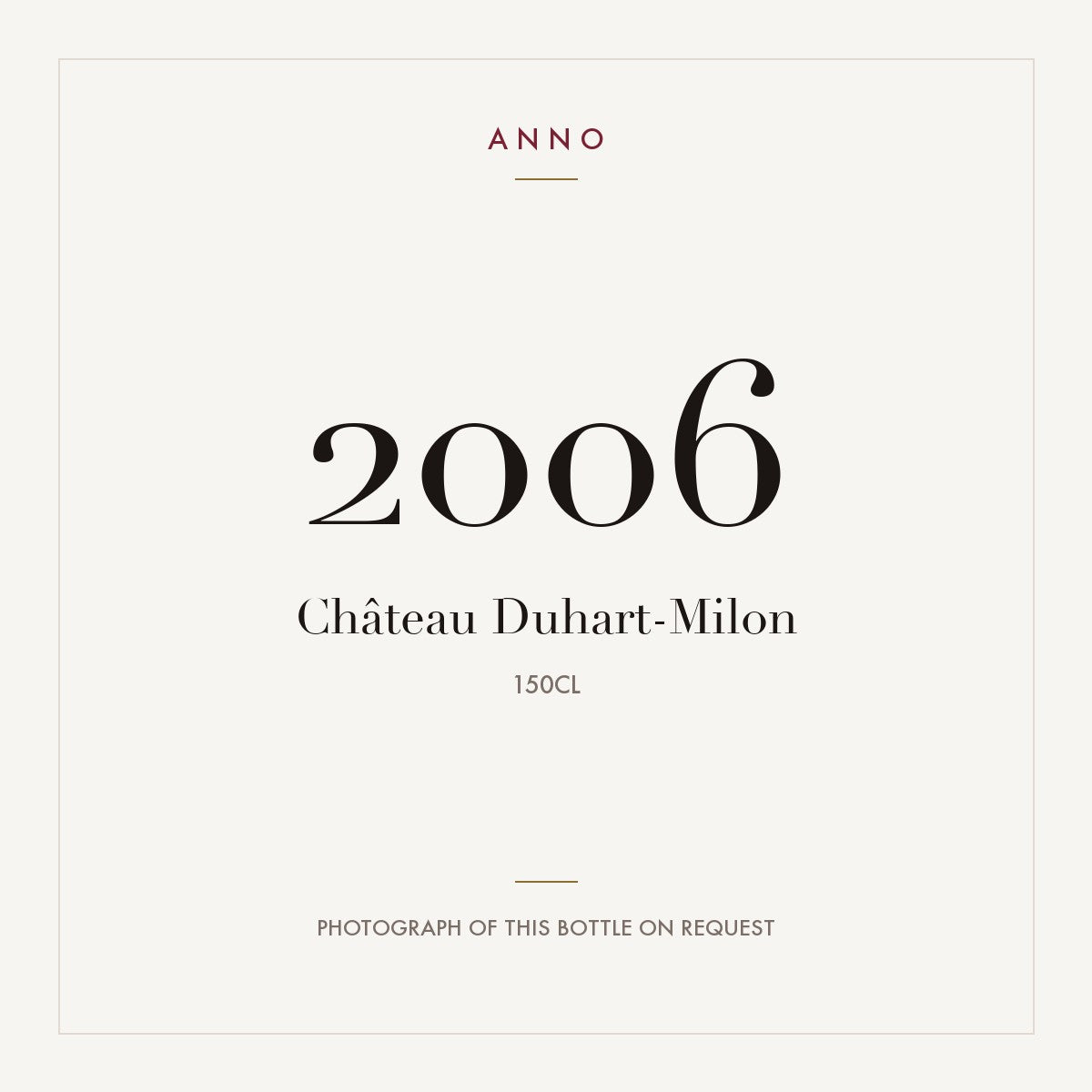 Chateau Duhart-Milon Pauillac 2006 AOC 1,5l