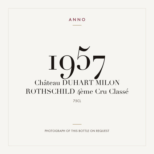 Chateau Duhart-Milon Rothschild Pauillac 1957 AOC 0,75l