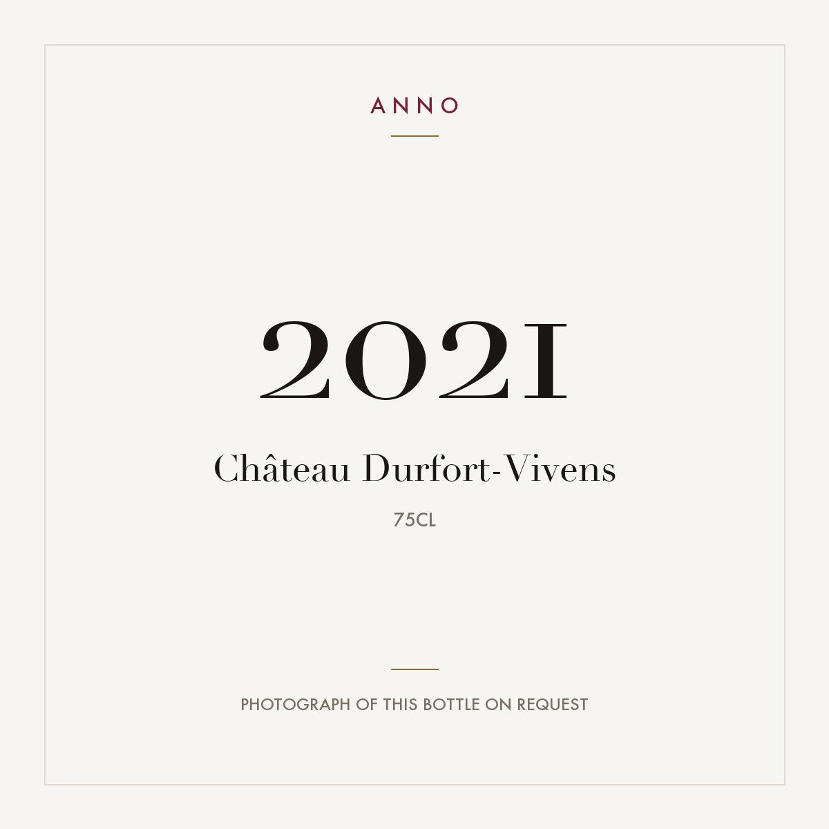 Chateau Durfort-Vivens Margaux 2021 AOC 0,75l