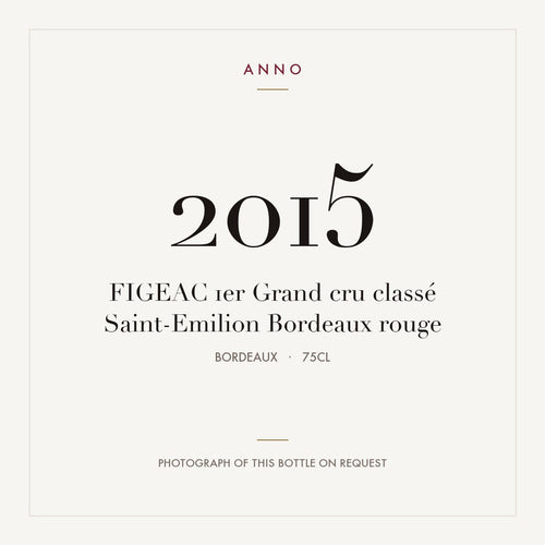 Chateau Figeac Saint-Emilion 2015 AOC 0,75l