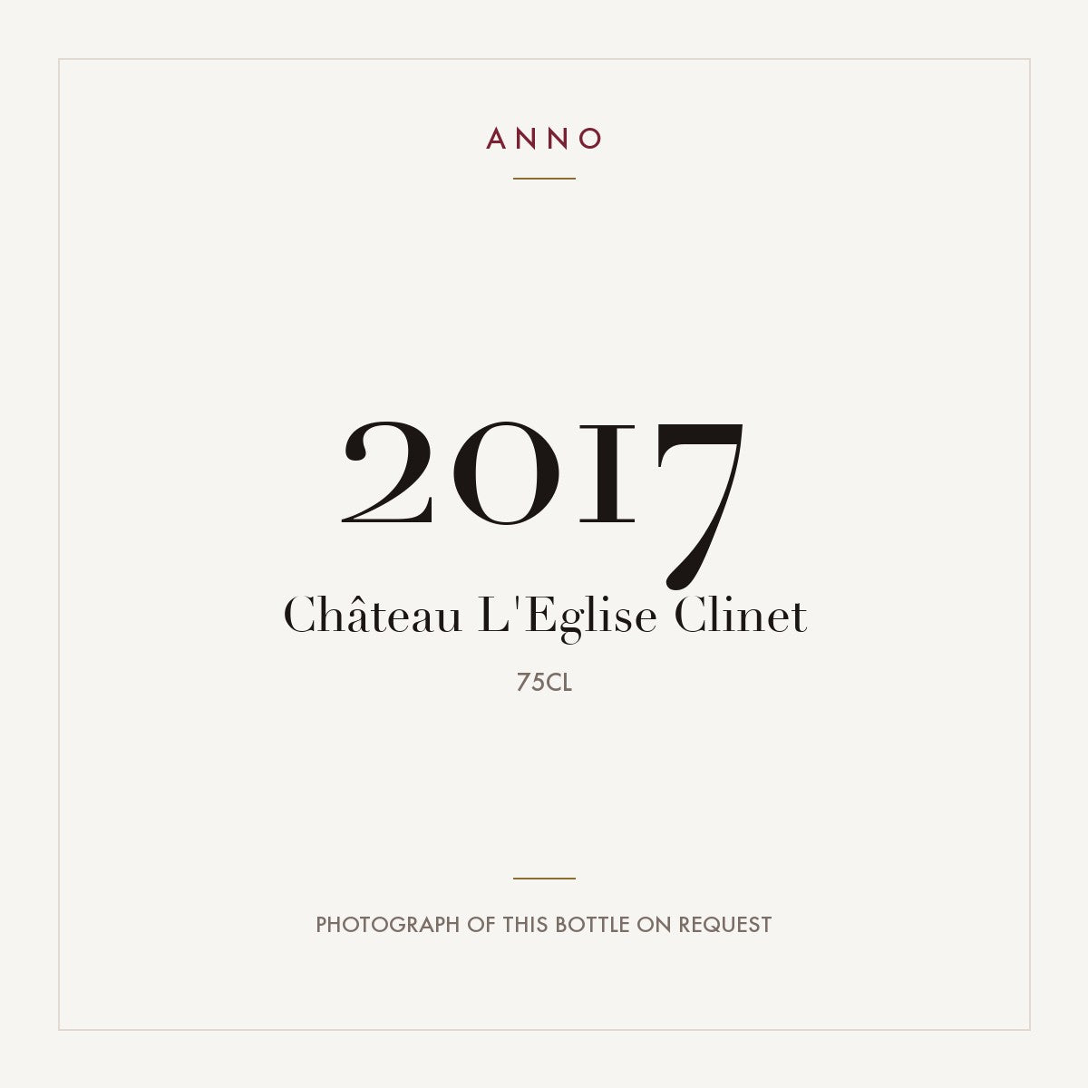 Chateau L'Eglise-Clinet Pomerol 2017 AOC 0,75l