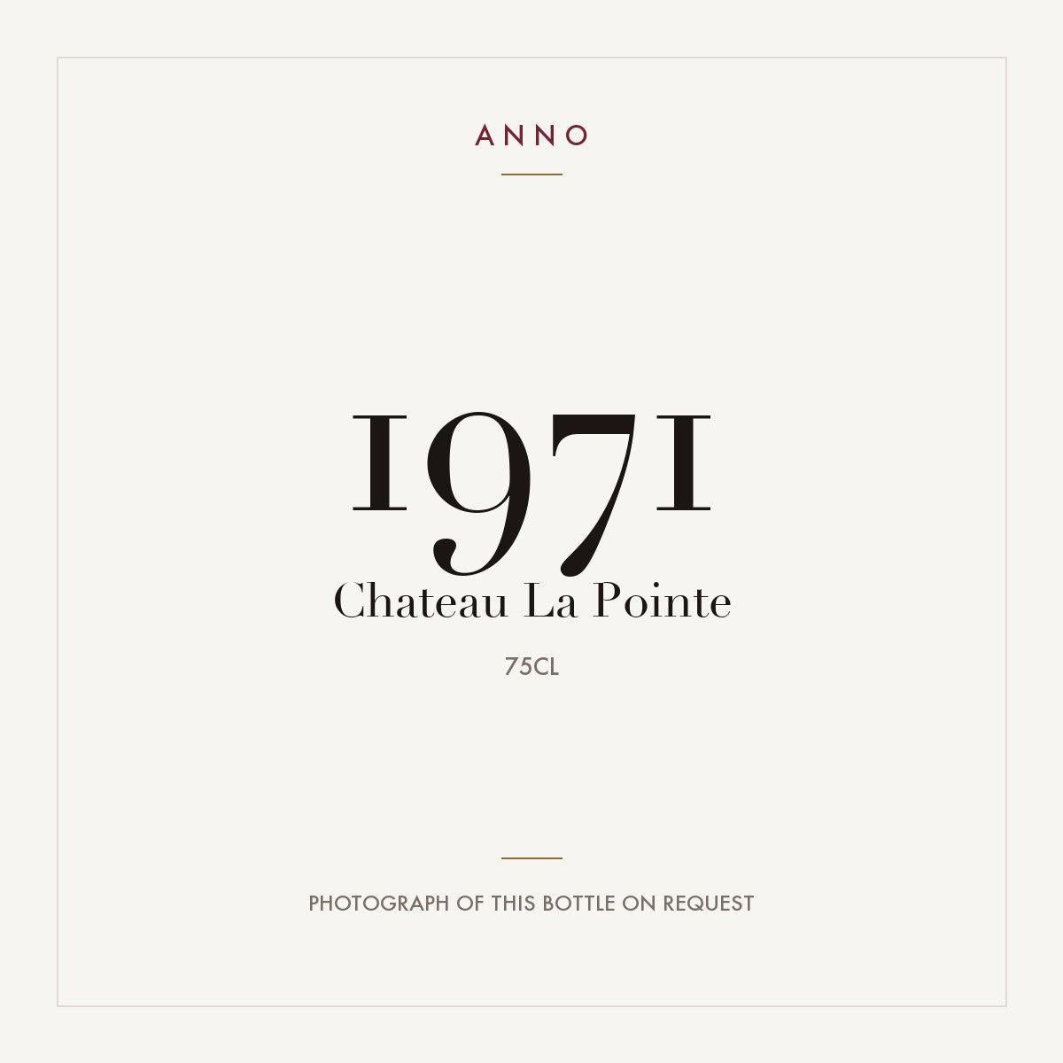Chateau La Pointe Pomerol 1971 AOC 0,75l