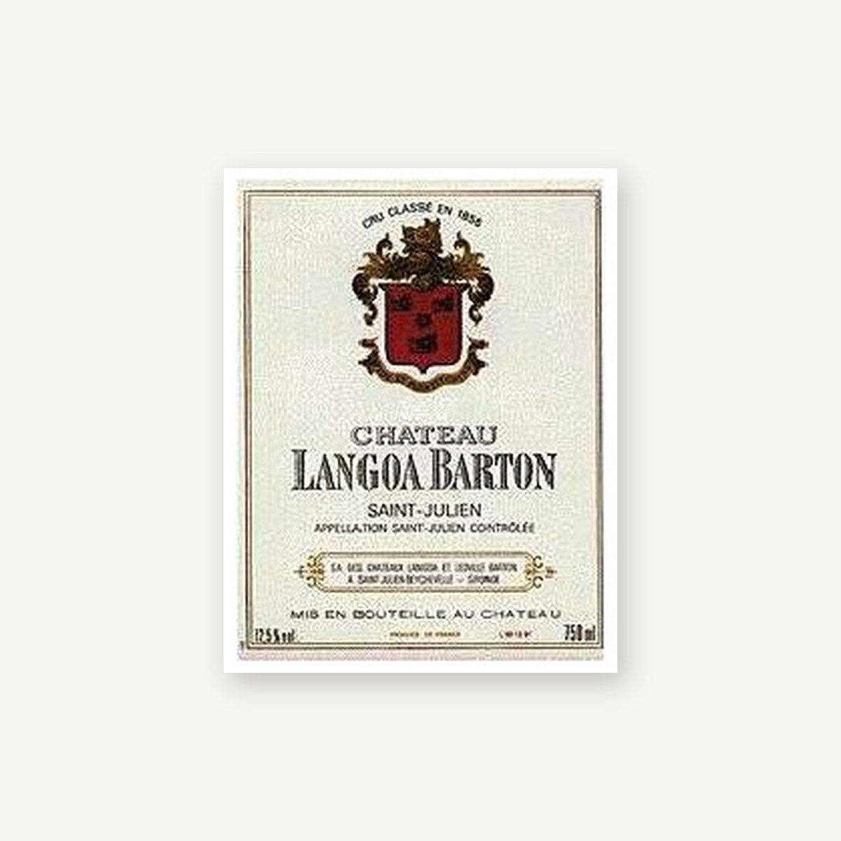 Chateau Langoa Barton Saint-Julien 1996 AOC 0,75l