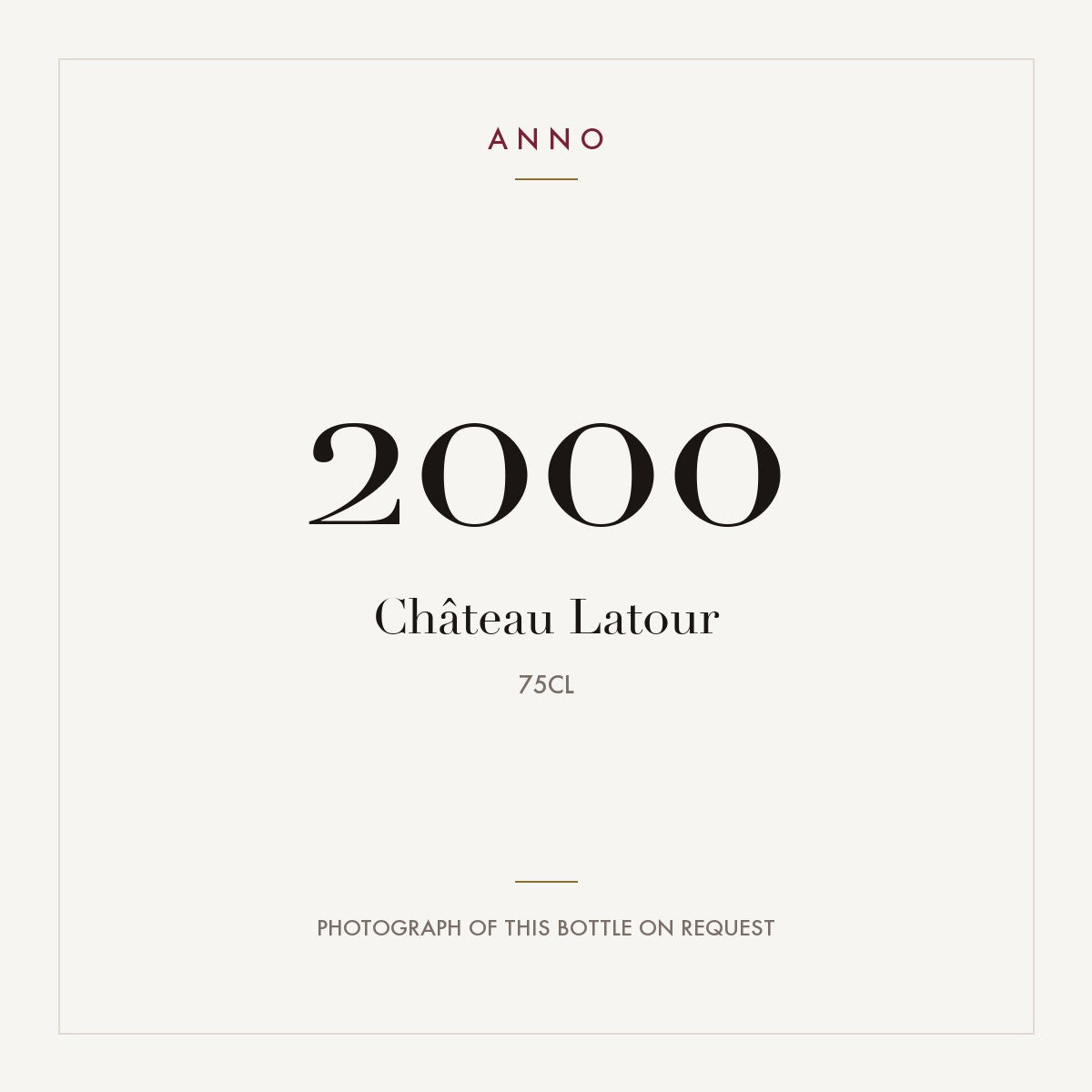 Chateau Latour Pauillac 2000 AOC 0,75l