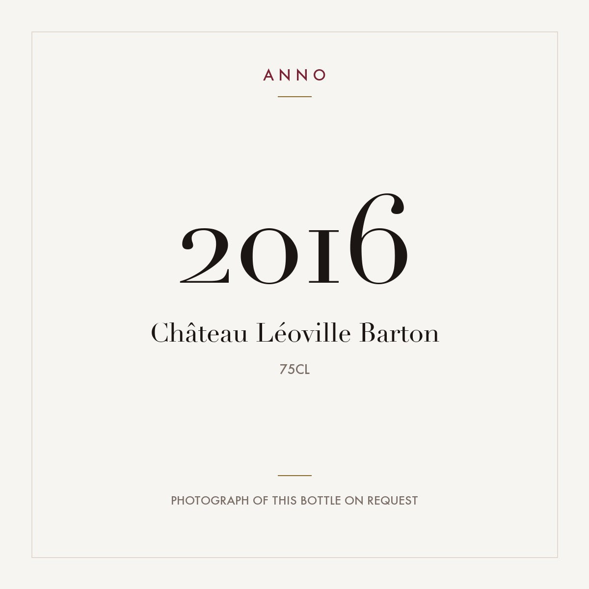 Chateau Leoville Barton Saint-Julien 2016 AOC 0,75l