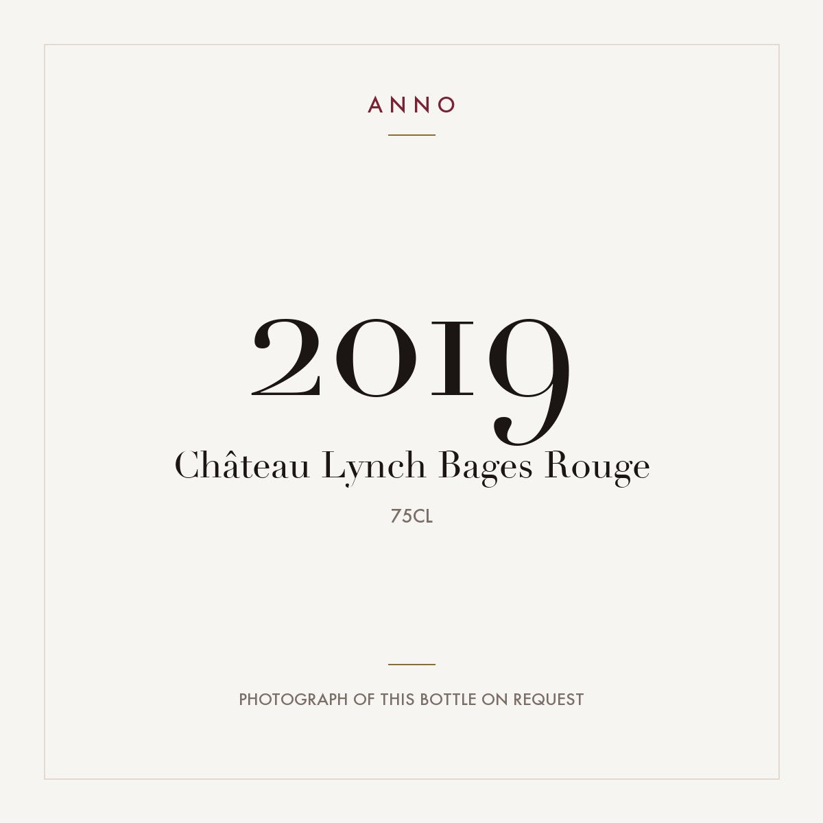 Chateau Lynch-Bages Pauillac 2019 AOC 0,75l