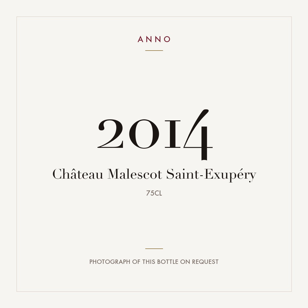 Chateau Malescot Saint-Exupery Margaux 2014 AOC 0,75l
