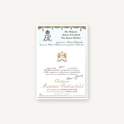 Chateau Mouton Rothschild Pauillac 1977 AOC 0,75l