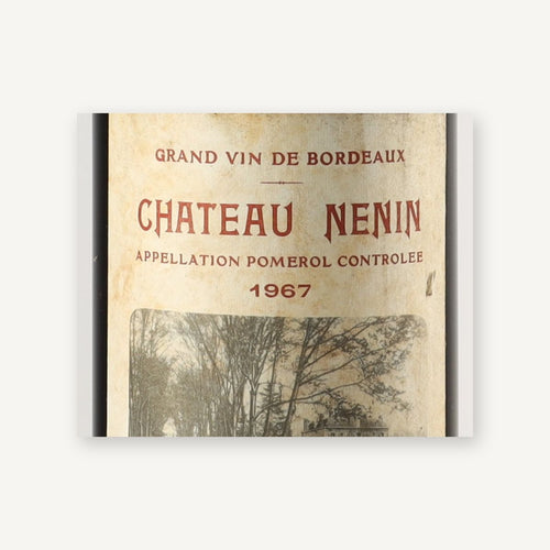 Chateau Nenin Pomerol 1967 AOC 0,75l