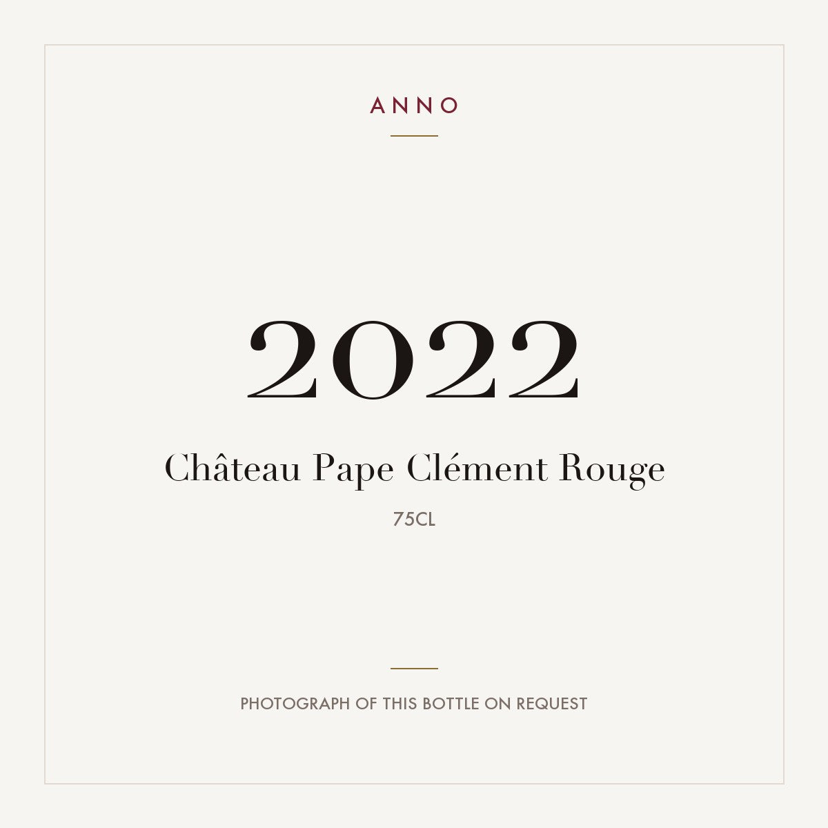 Chateau Pape Clement Pessac-Leognan 2022 AOC 0,75l
