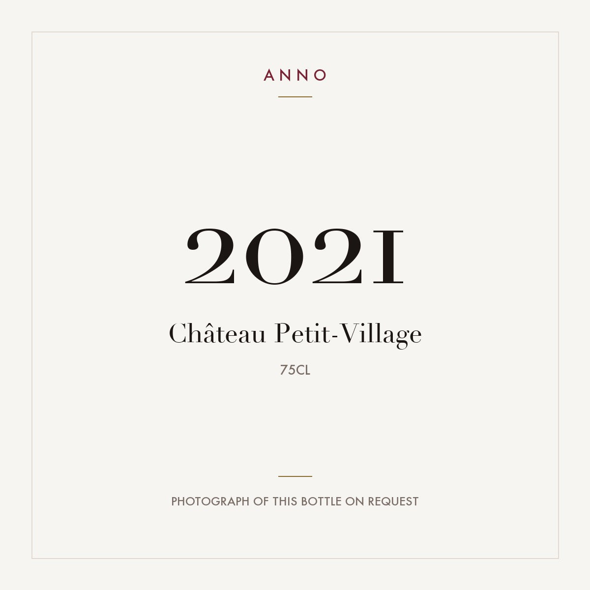 Chateau Petit-Village Pomerol 2021 AOC 0,75l