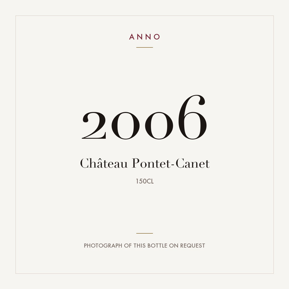 Chateau Pontet-Canet Pauillac 2006 AOC 1,5l