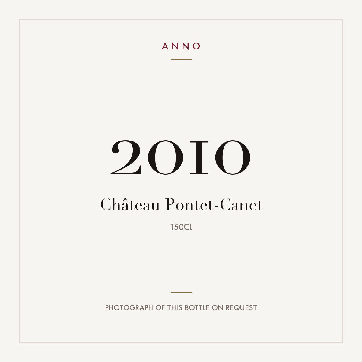 Chateau Pontet-Canet Pauillac 2010 AOC 1,5l