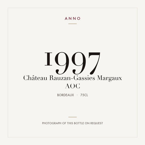 Chateau Rauzan-Gassies Margaux 1997 AOC 0,75l