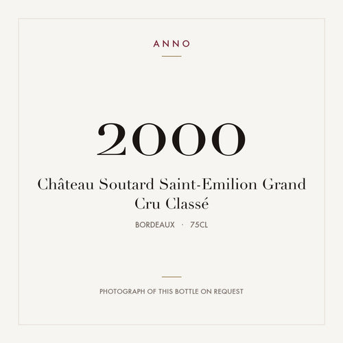 Chateau Soutard Saint-Emilion Grand Cru Classe 2000 AOC 0,75l