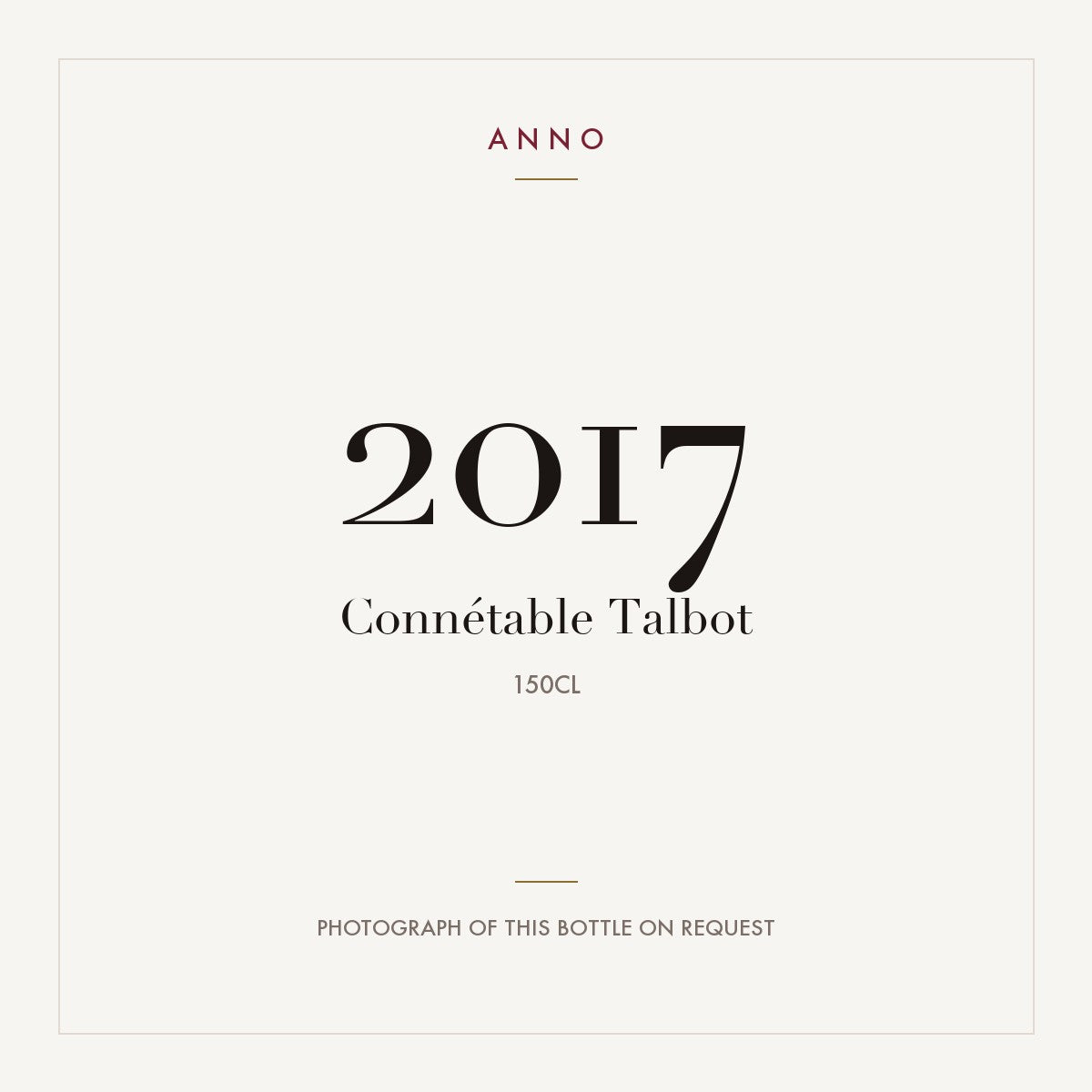 Chateau Talbot Connetable de Talbot Saint-Julien 2017 AOC 1,5l