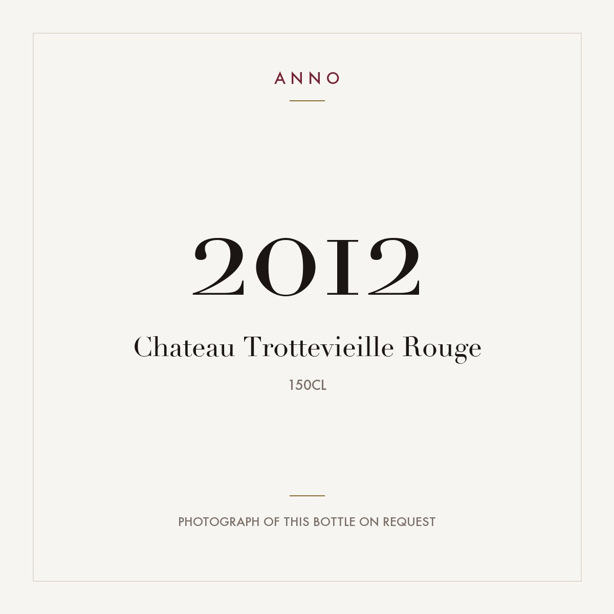 Chateau Trottevieille Saint-Emilion 2012 AOC 1,5l