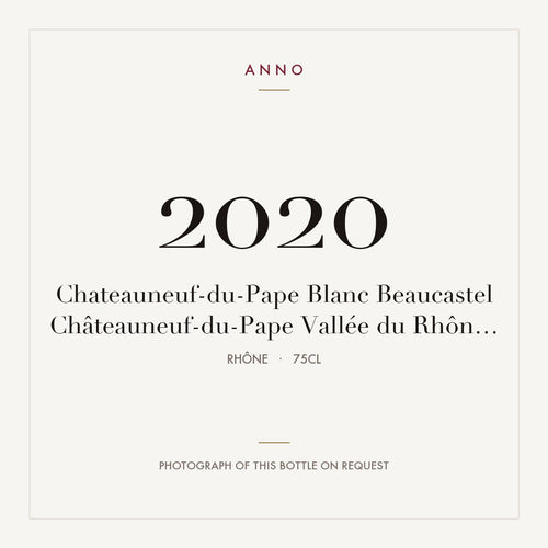Chateau de Beaucastel Chateauneuf-du-Pape Blanc 2020 AOC 0,75l