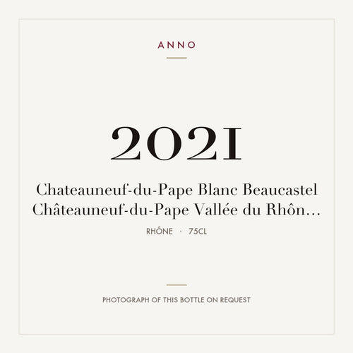 Chateau de Beaucastel Chateauneuf-du-Pape Blanc 2021 AOC 0,75l