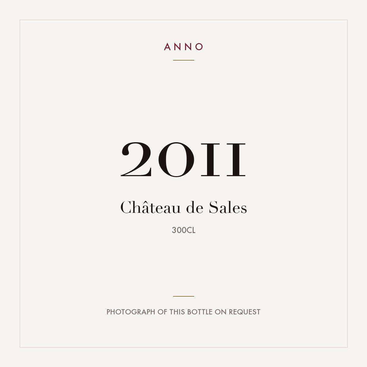 Chateau de Sales Pomerol 2011 AOC 3l