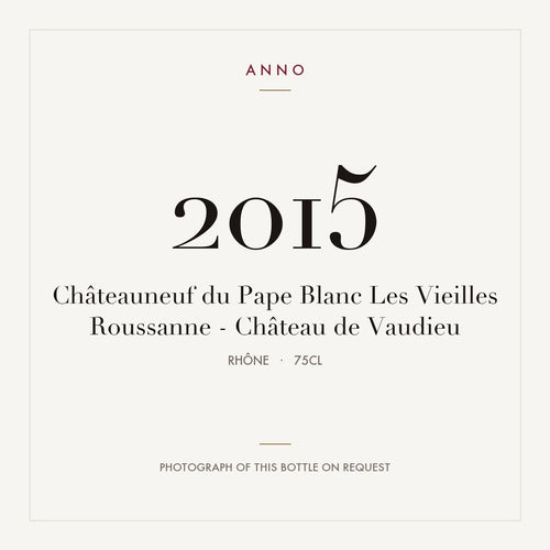 Chateau de Vaudieu Chateauneuf-du-Pape Les Vieilles Roussanne 2015 AOC 0,75l