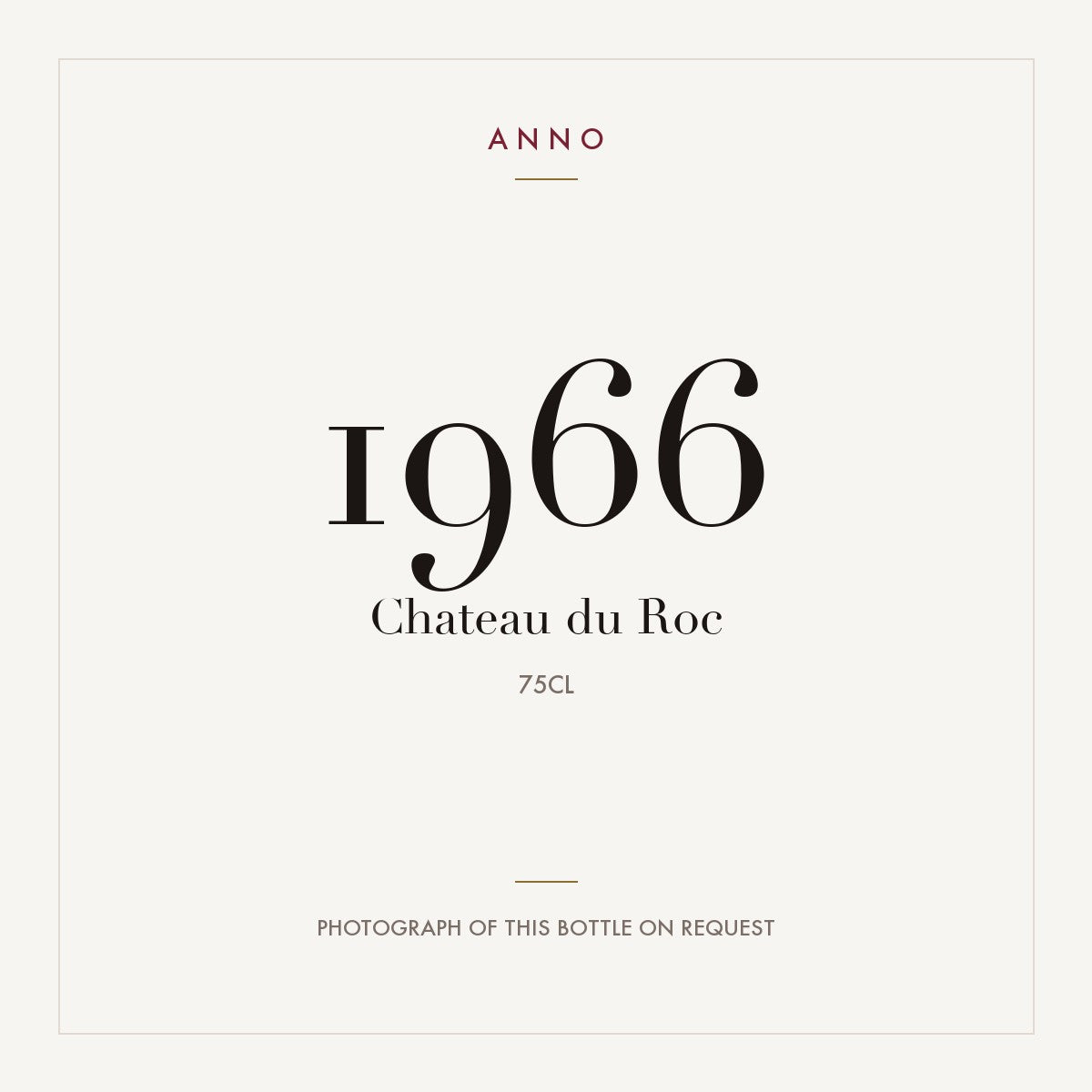 Chateau du Roc 1966 0,75l