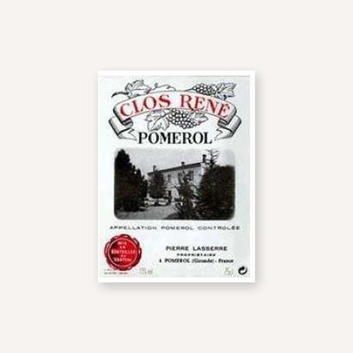 Clos Rene Pomerol 1970 AOC 0,75l