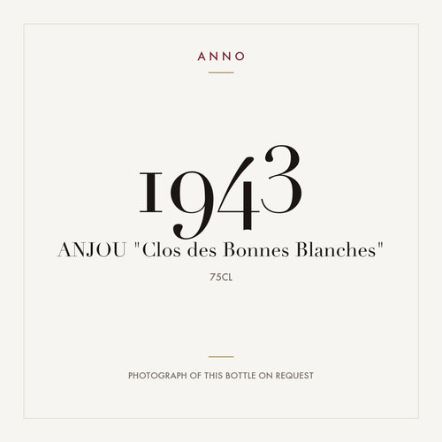 Clos des Bonnes Blanches Anjou 1943 AOC 0,75l