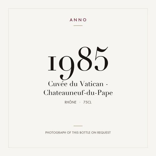 Cuvee du Vatican Chateauneuf-du-Pape 1985 AOC 0,75l