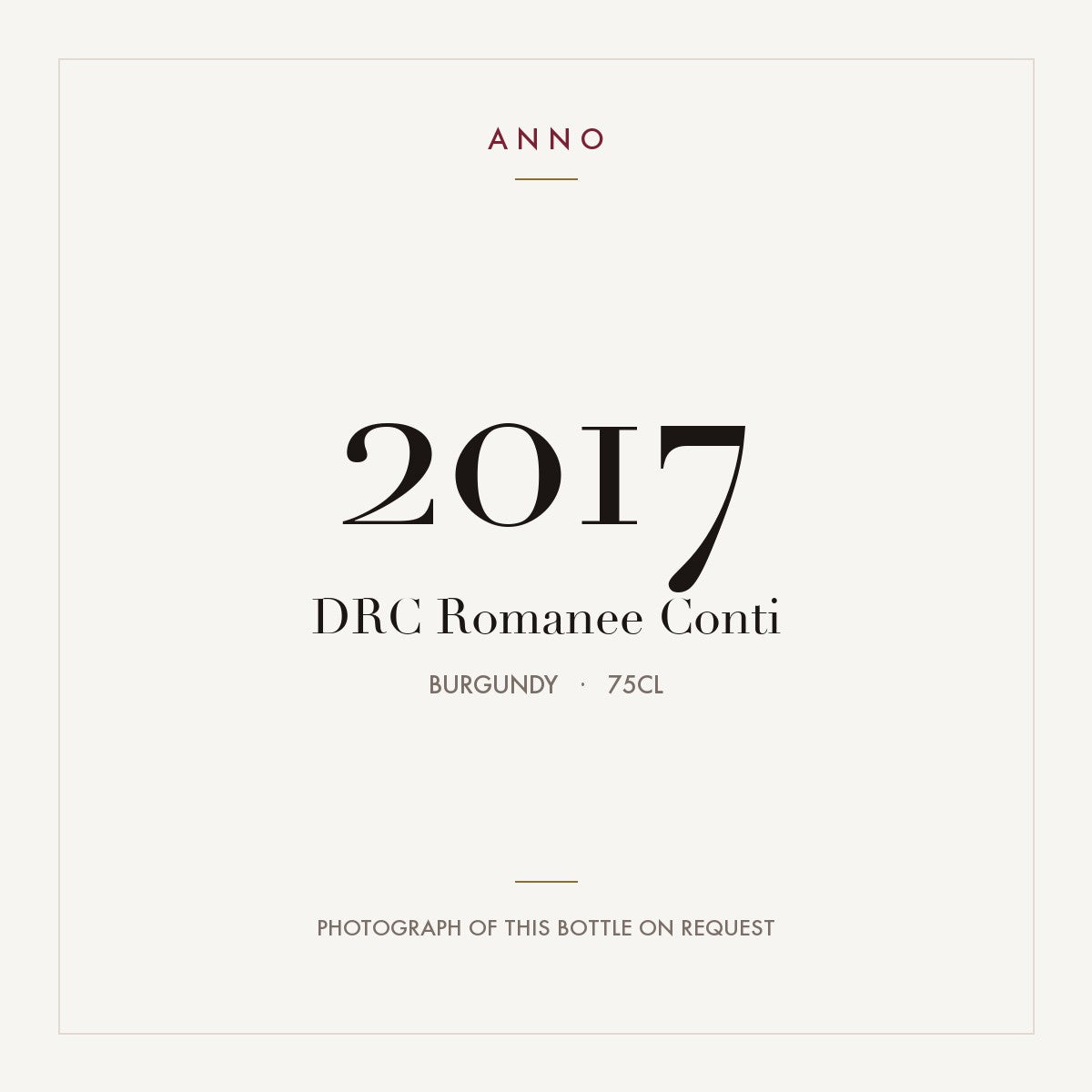 DRC Romanee Conti 2017 0,75l